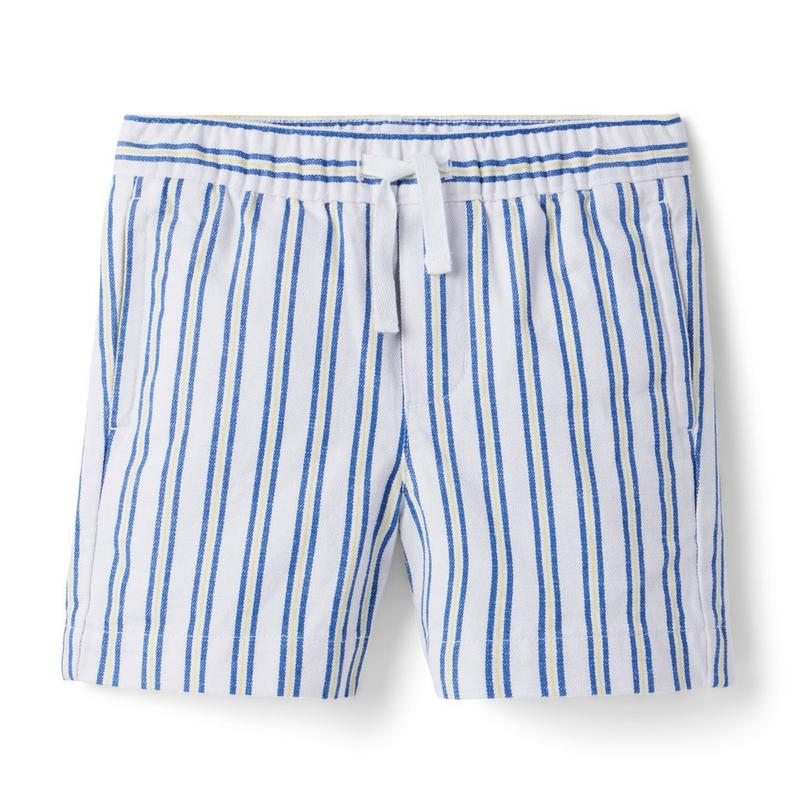 Striped Twill Pull-On Short - Janie And Jack